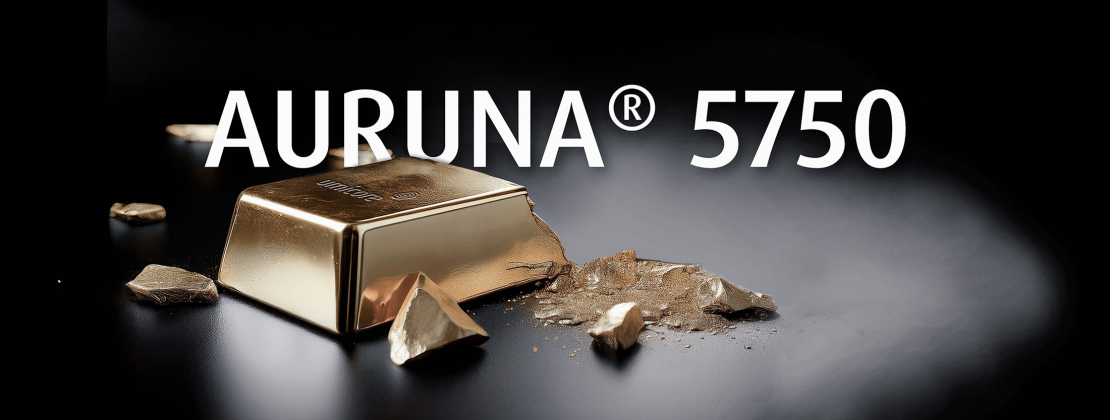 Umicore MDS - AURUNA 5750 - Gold layer at a fraction of the cost - 50 percent gold content